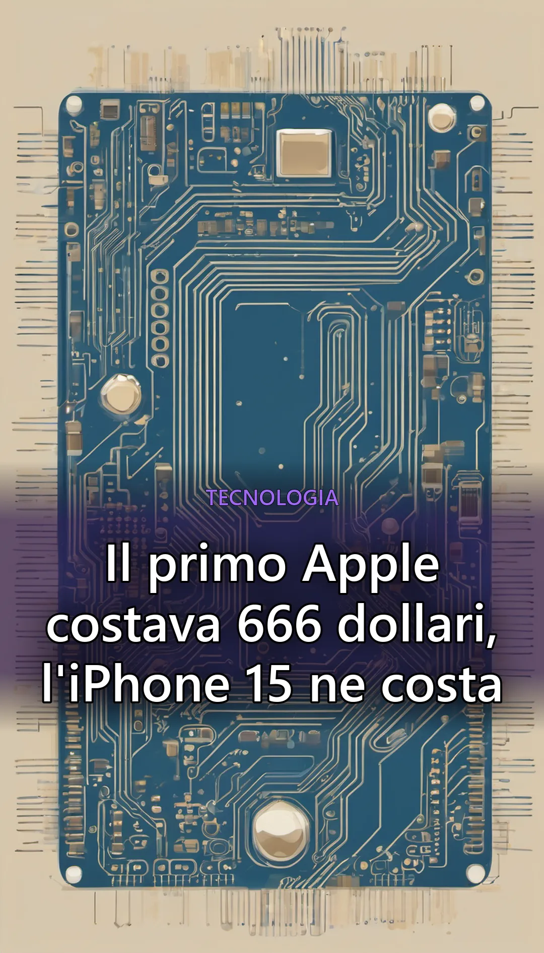 Il fotogramma finale con il titolo, pronto per il video